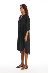 Mei Linen Shirt Dress