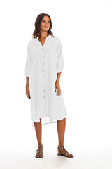 Mei Linen Shirt Dress