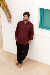 Mykonos linen shirt