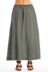 SPRING POCKET LINEN SKIRT
