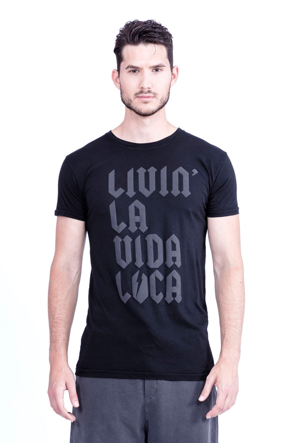 Livin' la vida loca - Round Neck - Tshirt - Colour Black - 2