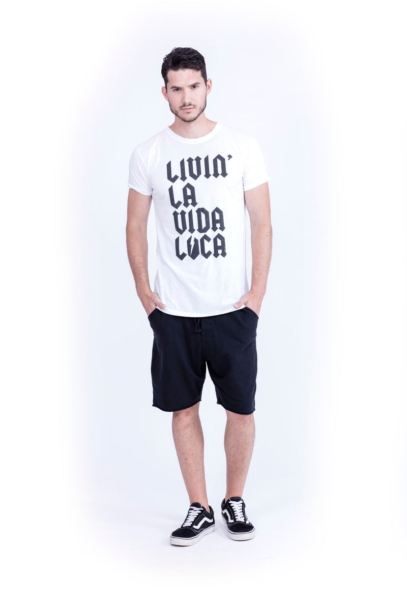 Livin' la vida loca - Round Neck - Tshirt - Colour White - 1