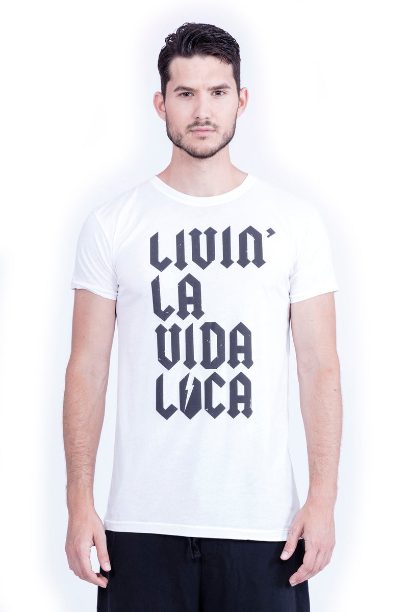 Livin' la vida loca - Round Neck - Tshirt - Colour White - 2