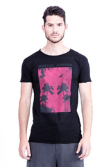 Mystic Nights - Round Neck - Cut Off - Tshirt - Colour Black - 2