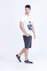 No Limits - Round Neck - Cut Off - Tshirt - Colour White - 4