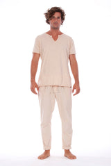Milano Pants - Trousers and eros tee sand