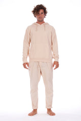 Milano Pants - Trousers - Colour Sand and Iibiza hoodie - Colour Sand - 1
