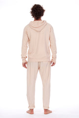 Milano Pants - Trousers - Colour Sand and Iibiza hoodie - Colour Sand - 3