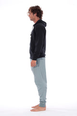 Zip Ibiza - Hoodie - Colour Black and Tokyo Pants - Colour Green 4