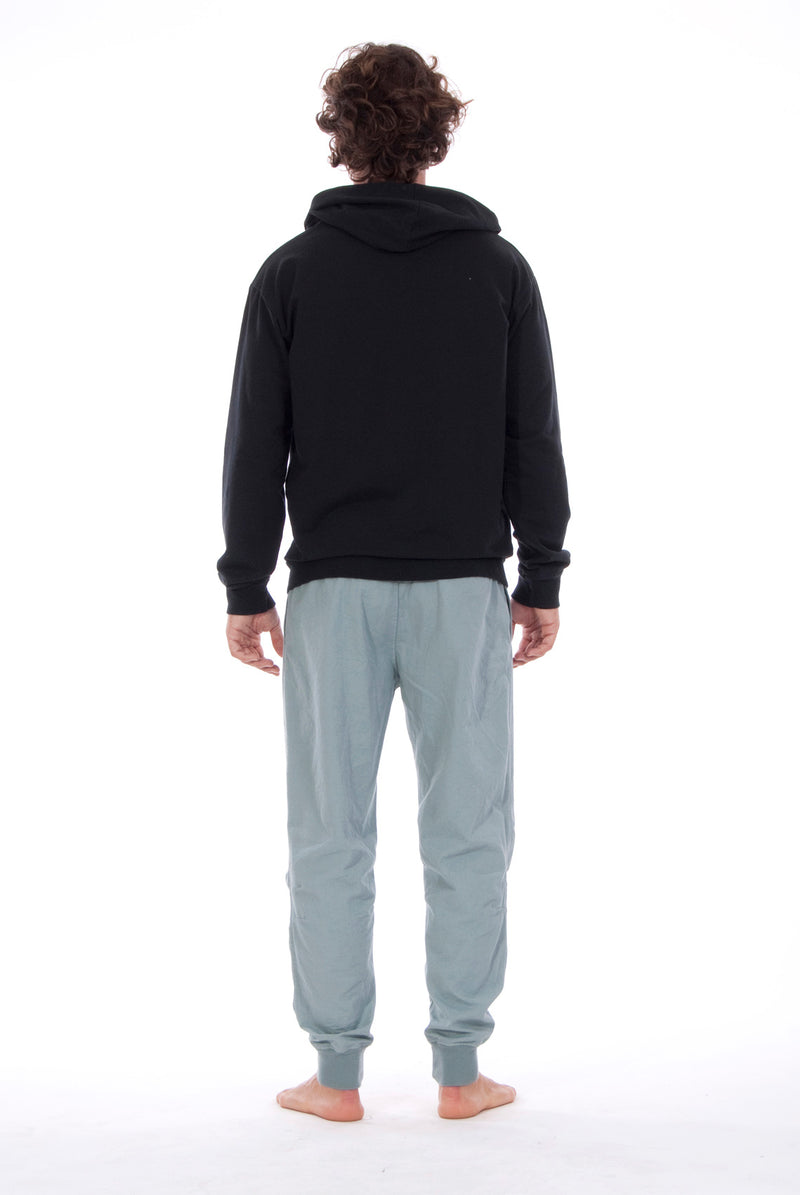 Zip Ibiza - Hoodie - Colour Black and Tokyo Pants - Colour Green 3