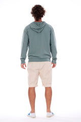 Zip Ibiza - Hoodie - Colour Green and raven shorts - Colour Sand 3