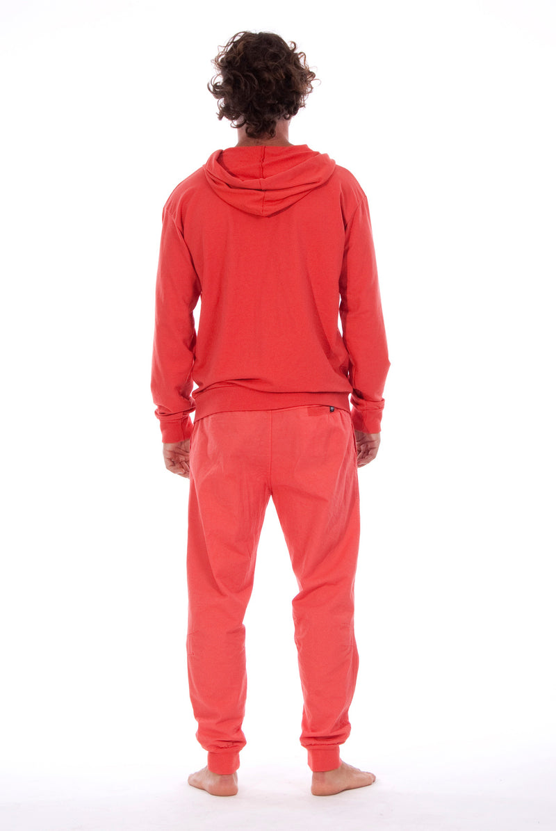 Zip Ibiza - Hoodie - Colour Red and Tokyo Pants - Colour Red 3