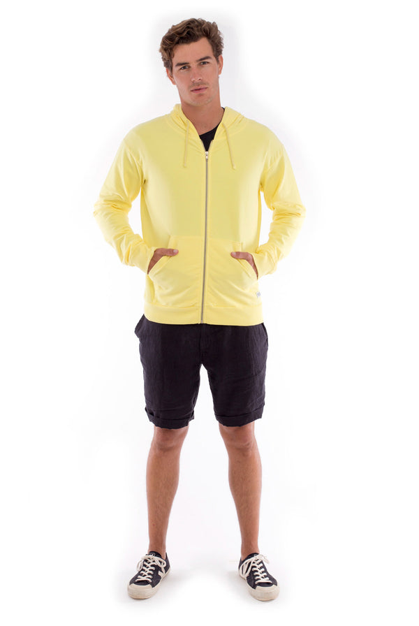 Zip Ibiza - Hoodie - Colour Yellow and Capri Shorts - Colour Black 1