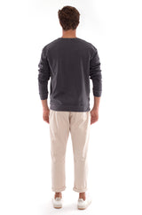 Salinas - Sweatshirt - Colour Anthracite and Monaco Pants - Colour Sand 4