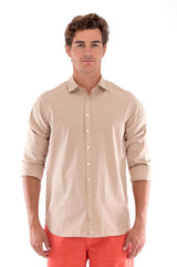 Phoenix - Shirt - Slim Fit - Colour Sand and Raven Shorts - Colour Terracotta 2