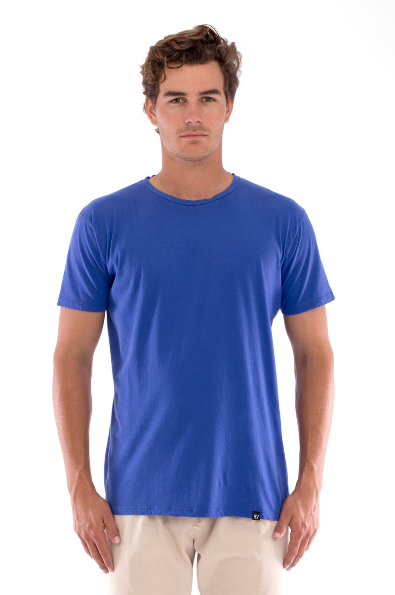 Azur basic tee - Round Neck - Tshirt - Colour Blue and Monaco Pants - Colour Sand 2