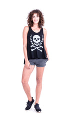 Love pirate - Tank Top - Easy - Colour Black and Short Pants - Colour Antracite - 1