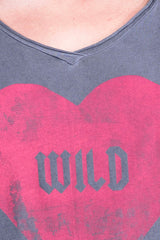 Wild Heart - V Neck - Loose Fit - Top - Colour Antracite - Ravens View - 3