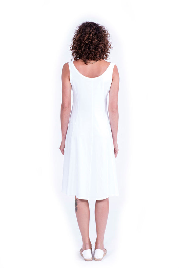 Milan - Midi Dress - Colour White - RV by Elisa F 2