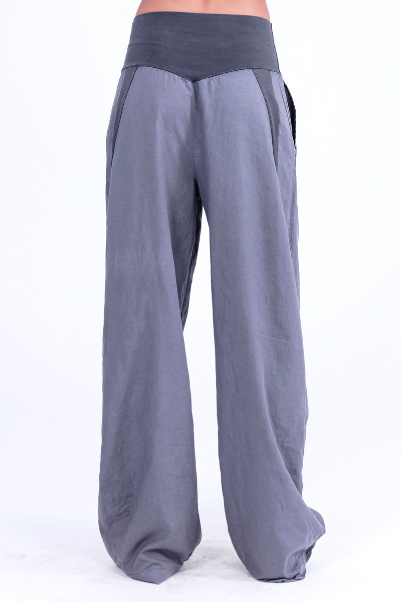 Lima - Linen pants - Colour Antracite - Elisa F 2