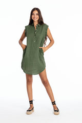 Robe chemise en lin Amalfi NS