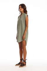 Amalfi NS Linen Shirt Dress