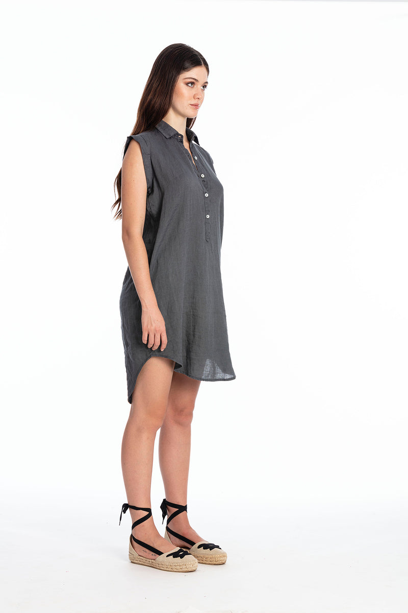 Amalfi NS Linen Shirt Dress