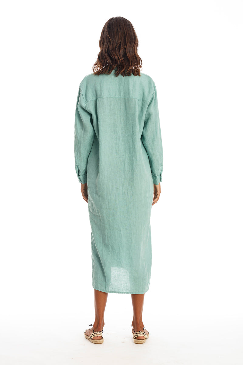 Dakota Linen Shirt Dress