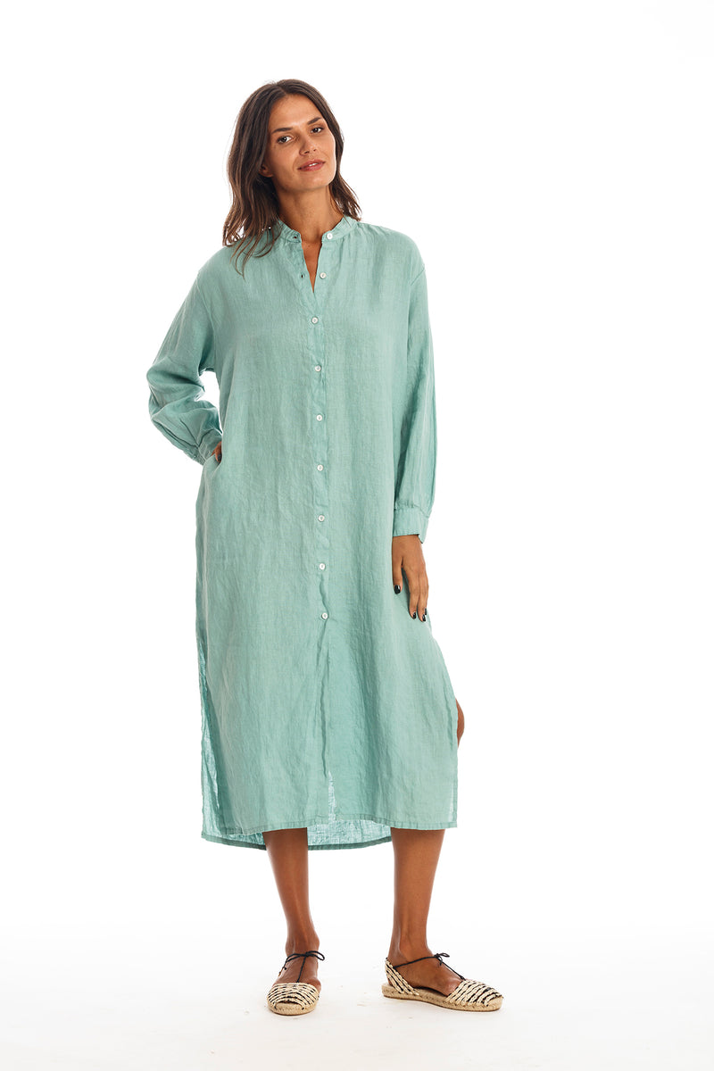 Dakota Linen Shirt Dress