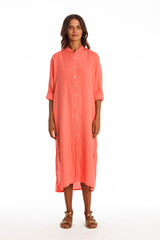 Dakota vestido camisero de lino