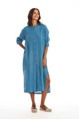 Dakota vestido camisero de lino