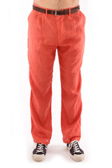 Positano - Linen Pants - Colour Terracotta 1