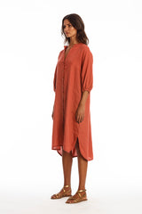 Mei Linen Shirt Dress