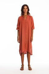 Mei Linen Shirt Dress