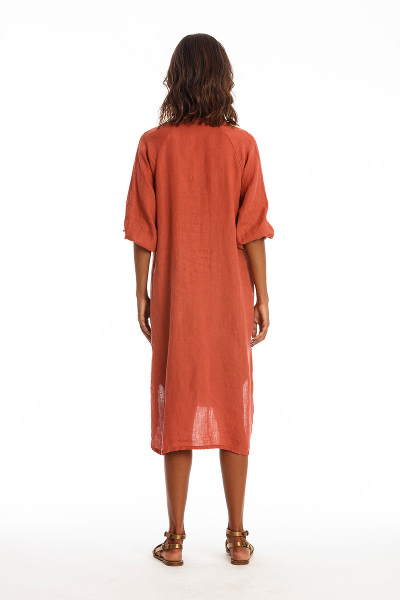 Mei Linen Shirt Dress