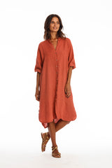 Mei Linen Shirt Dress