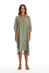 Mei Linen Shirt Dress