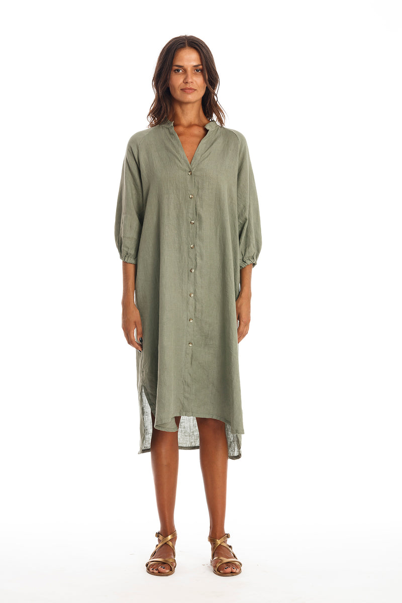 Mei Leinenhemd Kleid