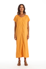 Tessa Satin Kaftankleid
