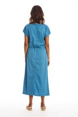 Tessa Satin Kaftankleid