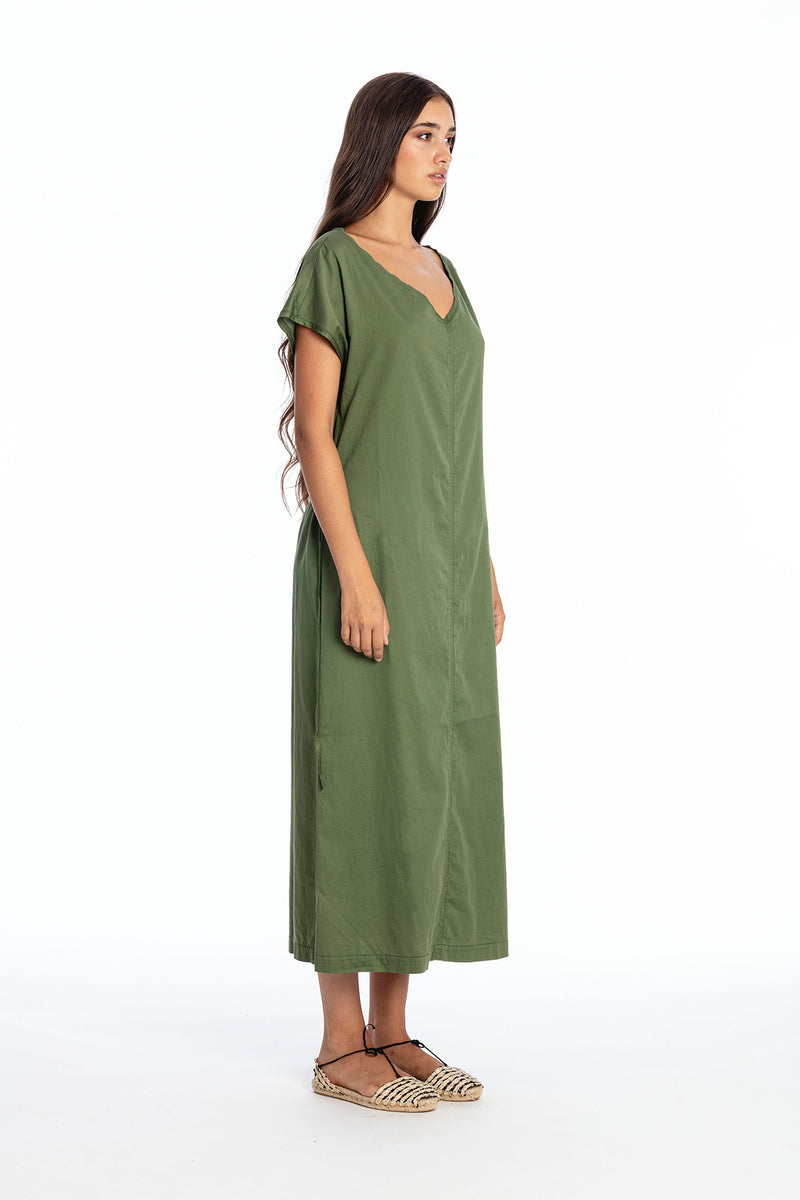 Tessa Satin Kaftankleid