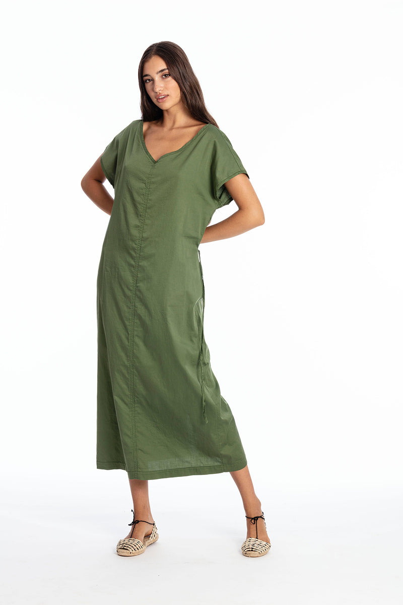 Tessa Satin Kaftankleid