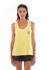 Eco rebel - Sleeveless - Tank top - Colour Yellow and Sunset mini shorts - Colour Anthracite 2