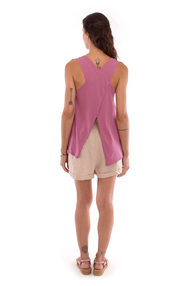 Salty but sweet - Sleeveless - Tank top - Colout Violet and Creta shorts - Colour Sand 3