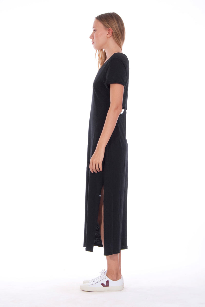 Uma - Midi Dress - Colour Black 1 - RV by Elisa F