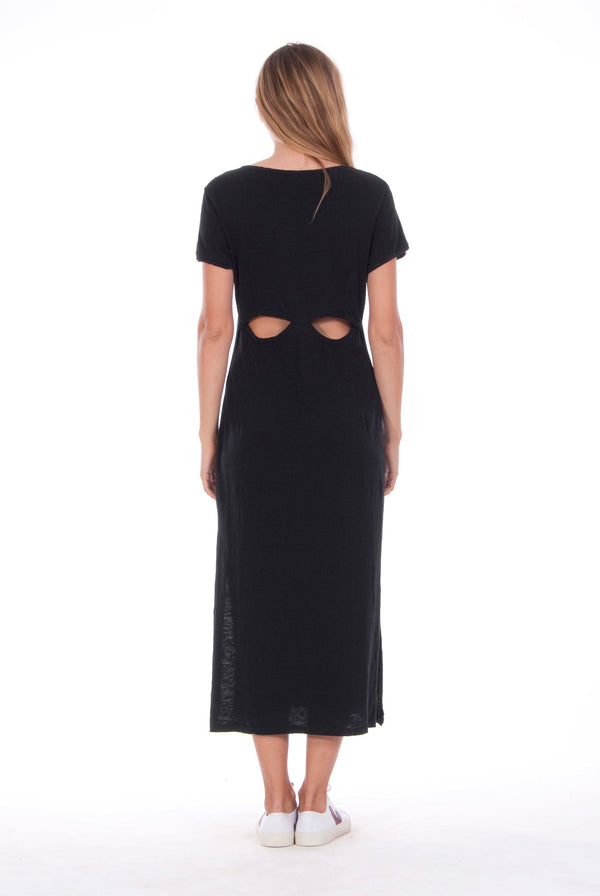 Uma - Midi Dress - Colour Black 1 - RV by Elisa F