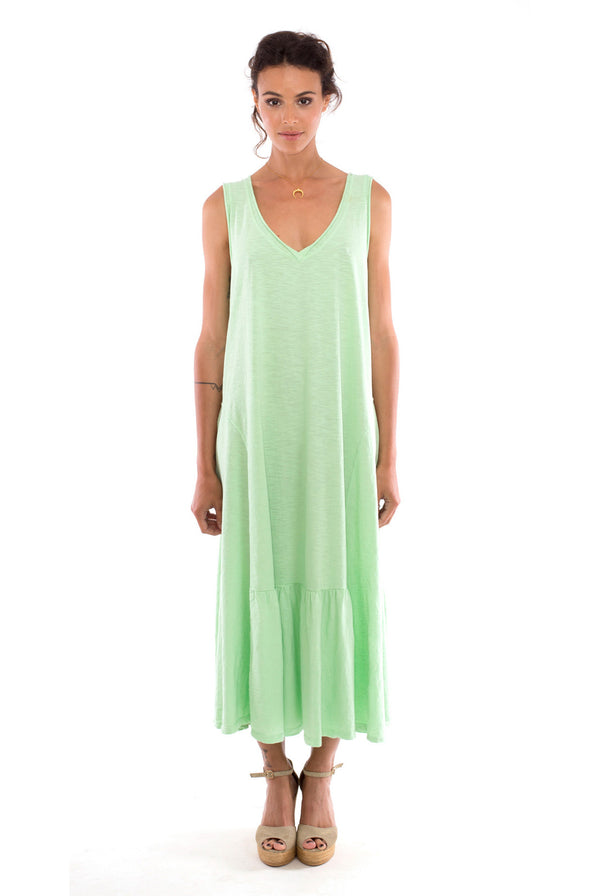 Luna - Maxi Dress - Sleeveless - Colour Mint - RV by Elisa F-1