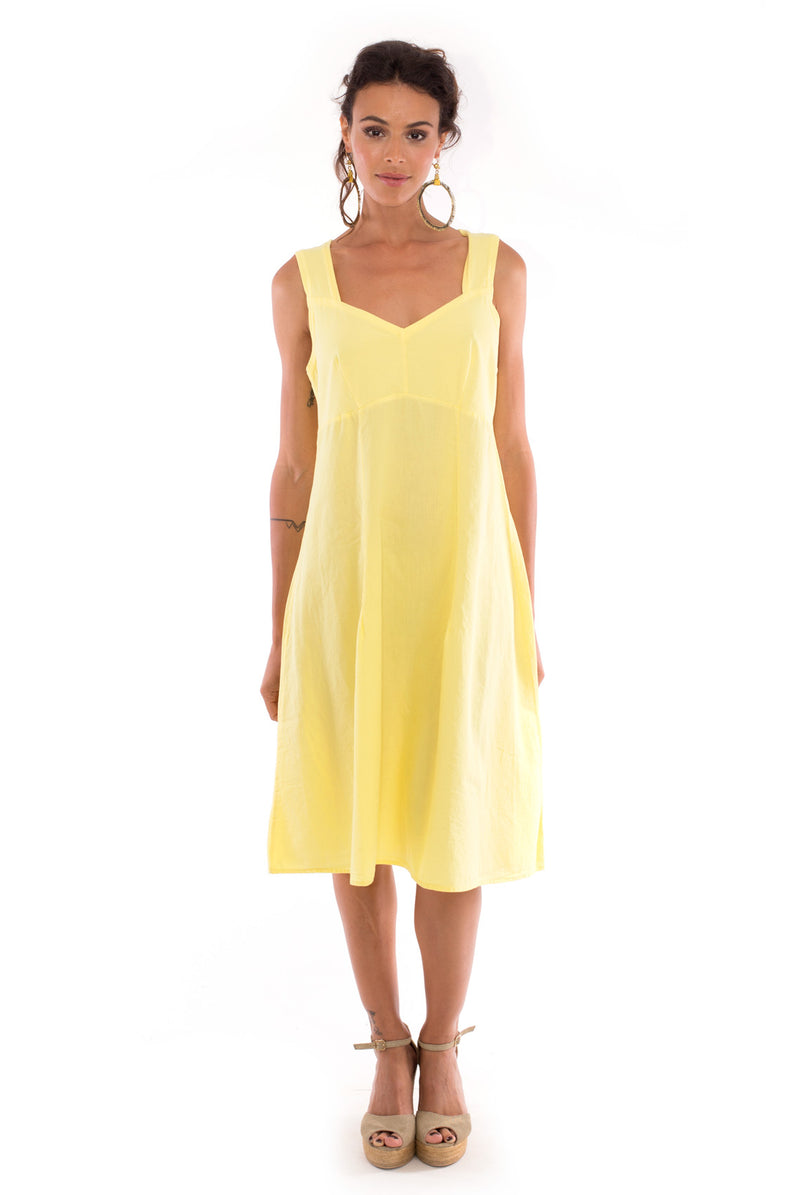 Anouk - Midi Dress - Colour Yellow - RV by Elisa F3