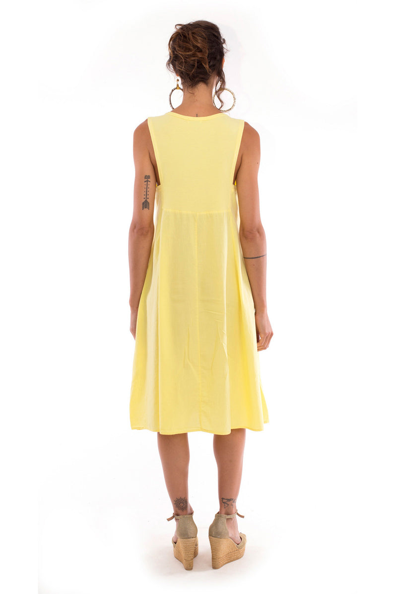 Anouk - Midi Dress - Colour Yellow - RV by Elisa F2