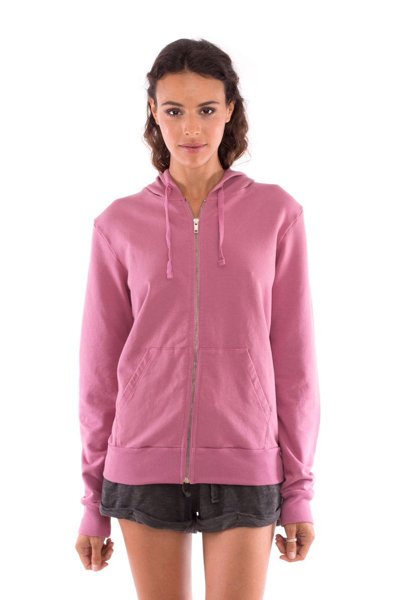 Vedra - Zip Hoodie - Colour Violet and sunset mini shorts colour anthracite 2
